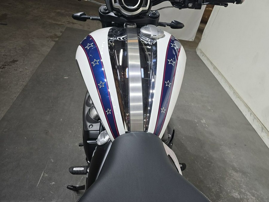 2025 Triumph Street Triple 765 Rocket 3 R Evel Knievel Edition ChromePure White