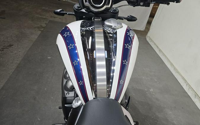 2025 Triumph Street Triple 765 Rocket 3 R Evel Knievel Edition ChromePure White