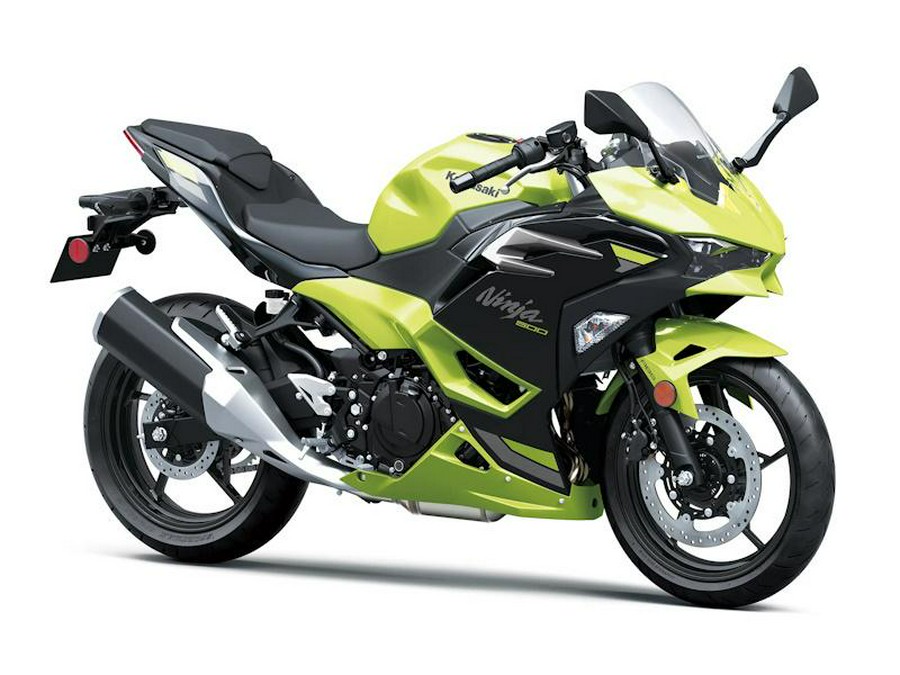 2026 Kawasaki Ninja® 500 ABS Metallic Yellowish Green/Ebony