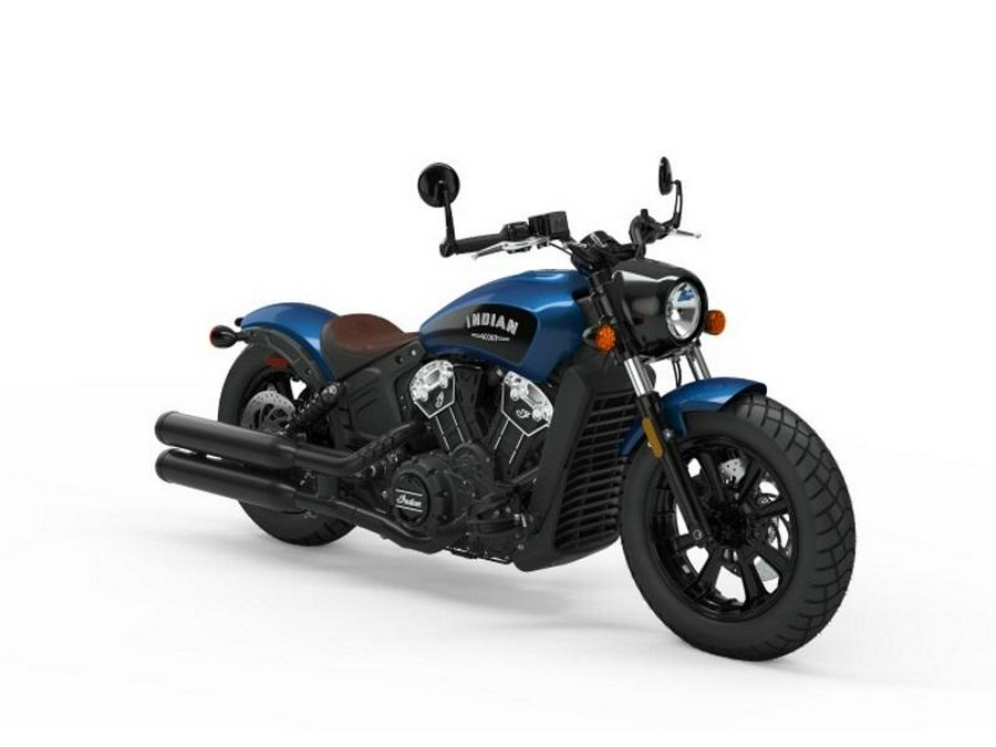 2019 Indian Motorcycle® Scout® Bobber Icon Series Brilliant Blue/Black Wet Slide