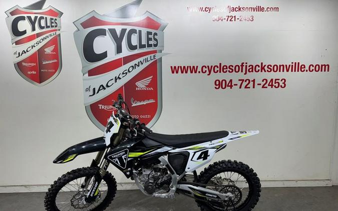 2025 Triumph TF 450-RC Edition Jet BlackPure White