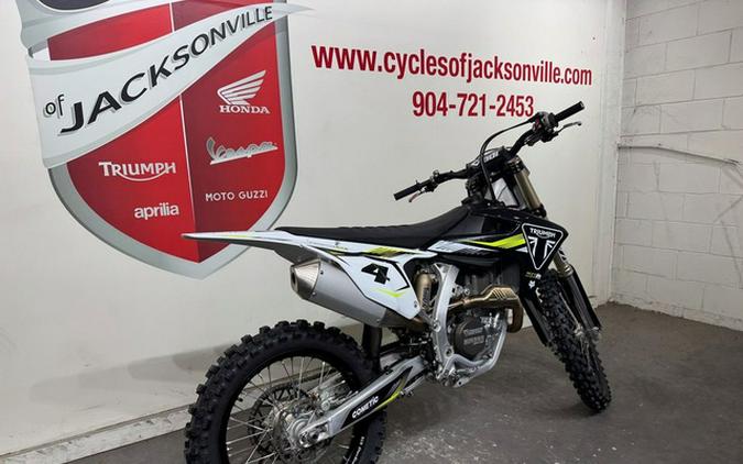 2025 Triumph TF 450-RC Edition Jet BlackPure White