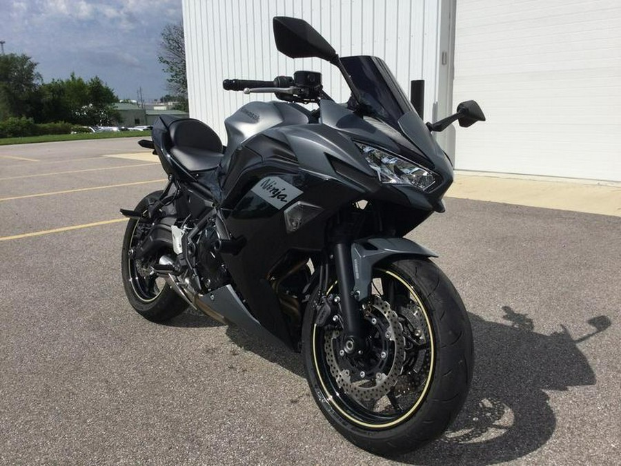 2024 Kawasaki Ninja® 650 Metallic Matte Dark Gray/Metallic Spark Black
