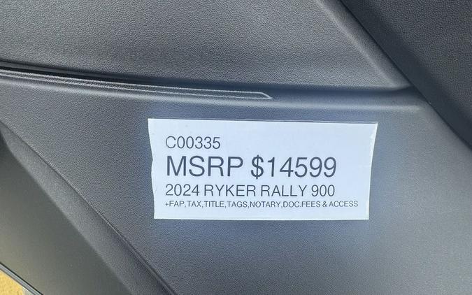 2024 Can-Am® RD RYKER RALLY 900 BK 24