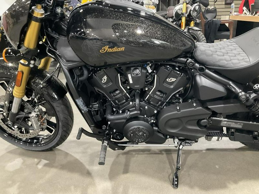 2026 Indian Motorcycle® 101 Scout® Black Crystal with Super Graphite