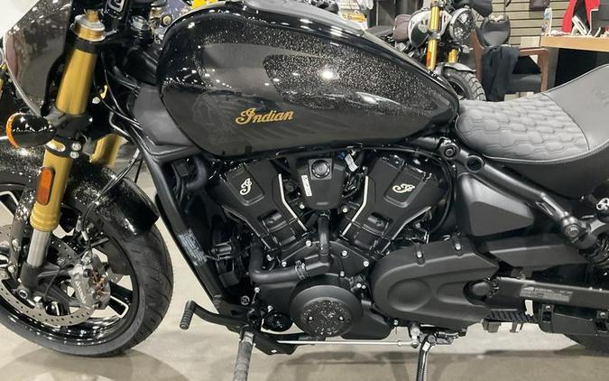 2026 Indian Motorcycle® 101 Scout® Black Crystal with Super Graphite