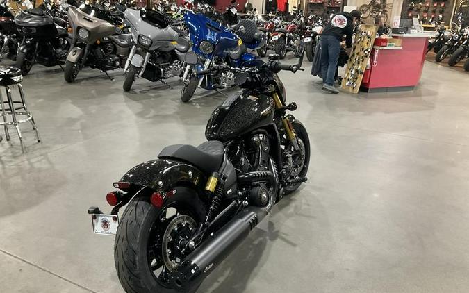 2026 Indian Motorcycle® 101 Scout® Black Crystal with Super Graphite