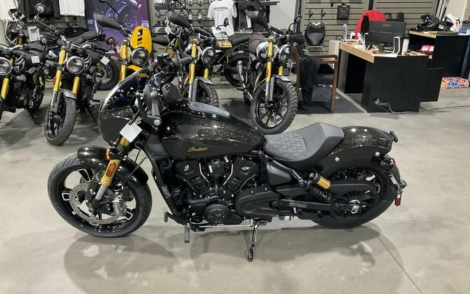 2026 Indian Motorcycle® 101 Scout® Black Crystal with Super Graphite