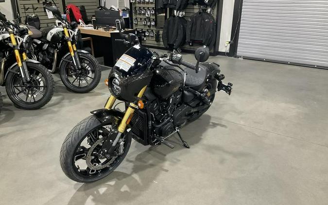 2026 Indian Motorcycle® 101 Scout® Black Crystal with Super Graphite