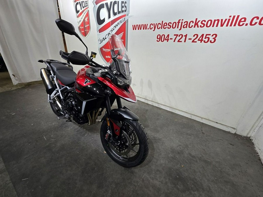 2025 Triumph Tiger 900 GT Pro Carnival Red Sapphire Black
