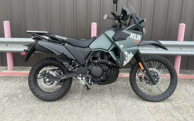 2025 Kawasaki KLR650 Metallic Matte Old School Green ABS