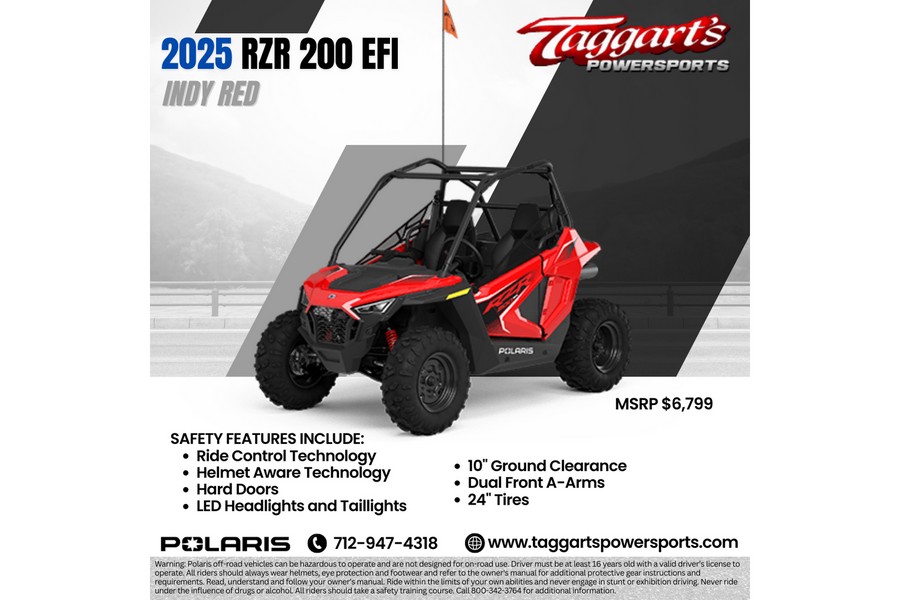 2025 Polaris Industries RZR® 200 EFI