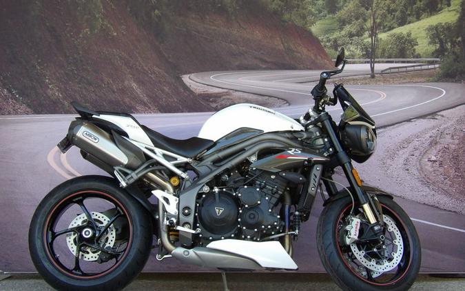 2019 Triumph Speed Triple RS Crystal White Metallic