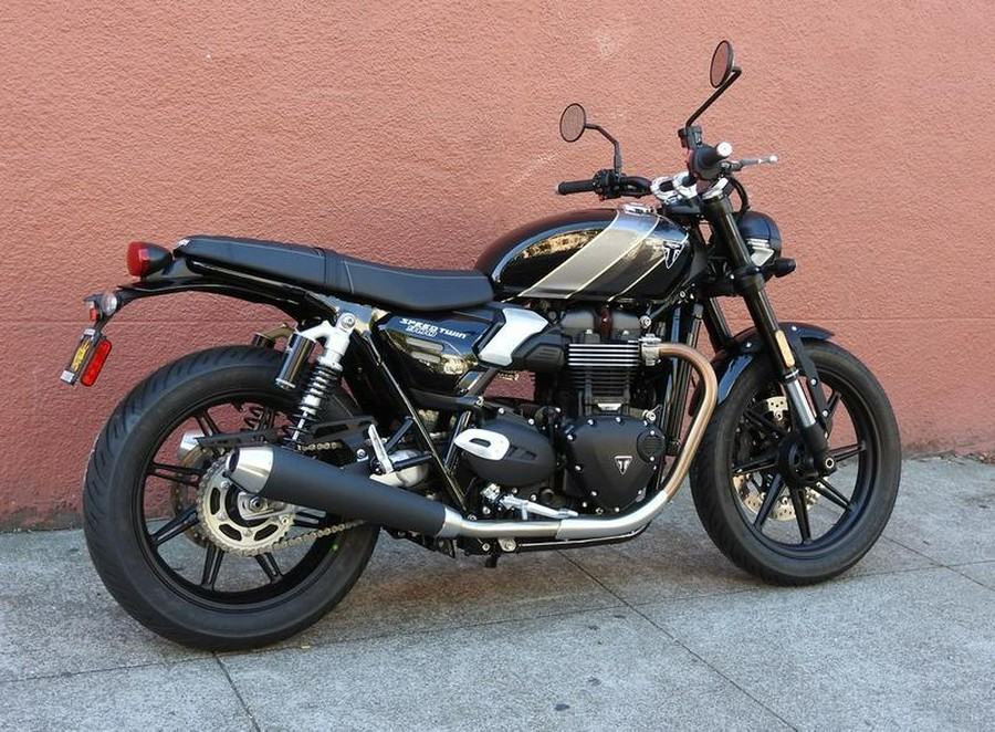 2025 Triumph Speed Twin 900 Phantom Black/Aurum Gold