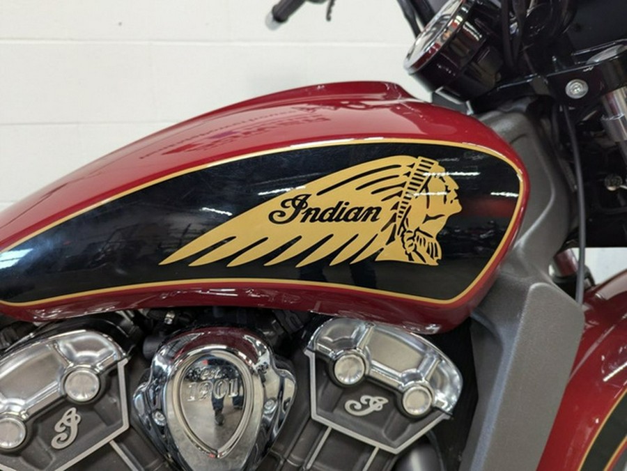 2019 Indian Scout ABS Indian Motorcycle Red Thunder Black