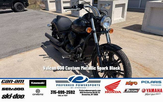 2026 Vulcan 900 Custom Metallic Spark Black - Kawasaki