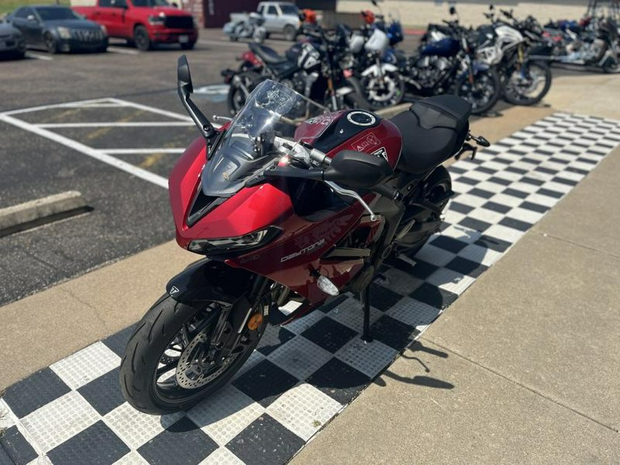 2025 Triumph Daytona 660 Carnival Red/Sapphire Black