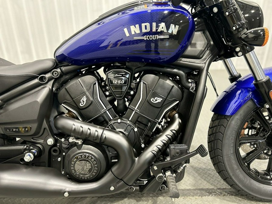 2025 Indian Scout Bobber Limited +Tech Spirit Blue Metallic