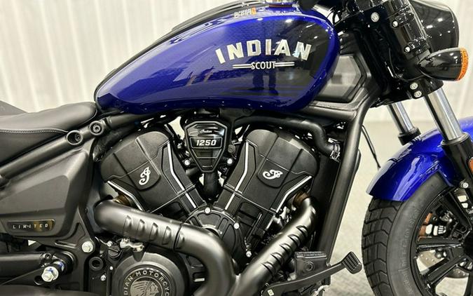 2025 Indian Scout Bobber Limited +Tech Spirit Blue Metallic