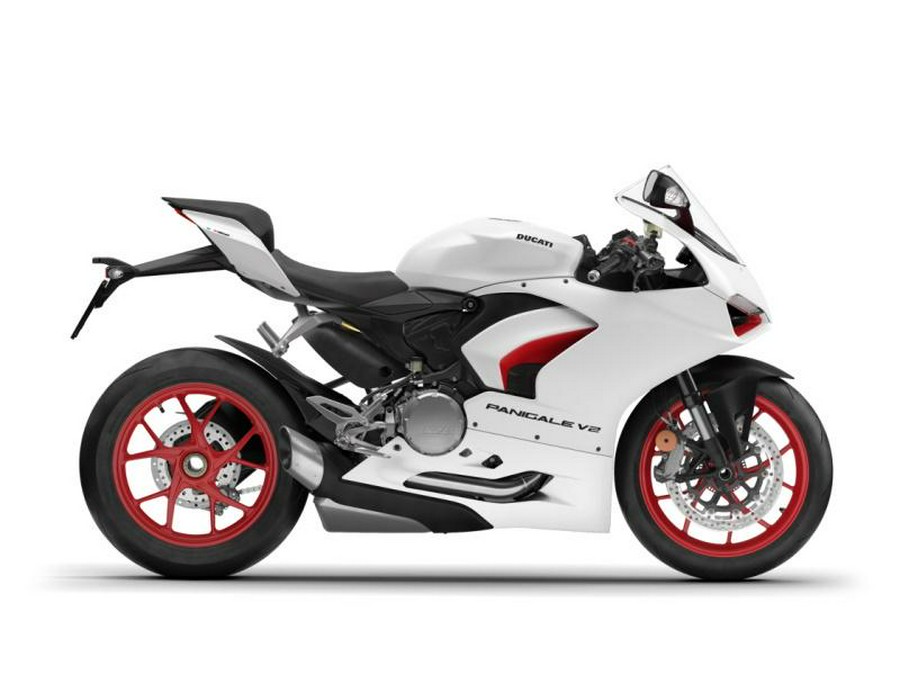 2022 Ducati Panigale V2 White Rosso Livery