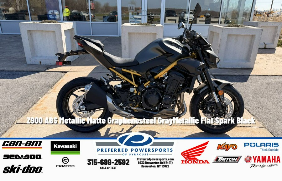 2026 Z900 ABS Metallic Matte Graphenesteel Gray/Metallic Flat Spark Black - Kawasaki