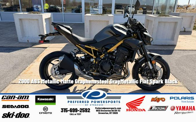 2026 Z900 ABS Metallic Matte Graphenesteel Gray/Metallic Flat Spark Black - Kawasaki