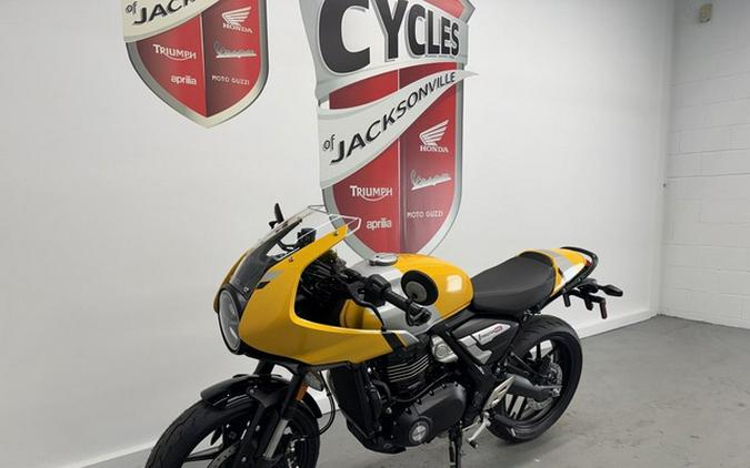 2026 Triumph Thruxton 400 Metallic Racing Yellow / Aluminium Si