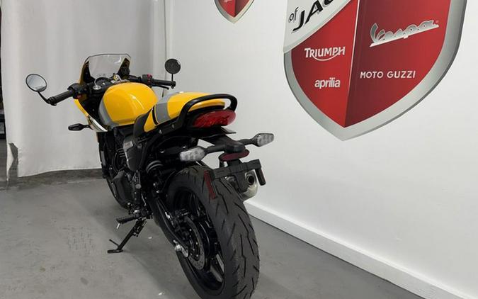 2026 Triumph Thruxton 400 Metallic Racing Yellow / Aluminium Si