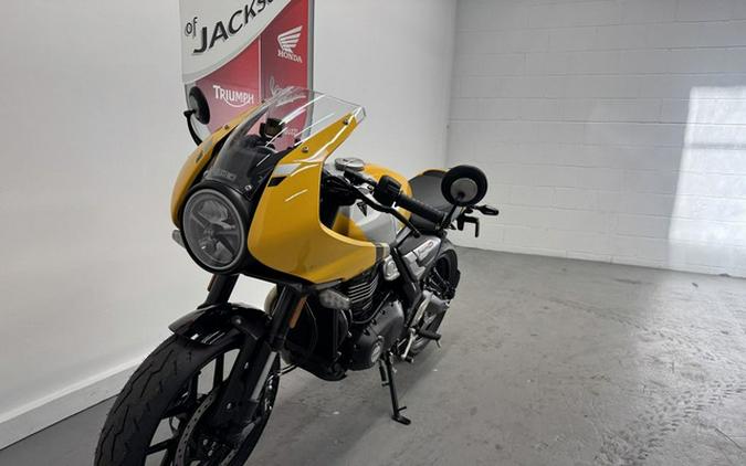 2026 Triumph Thruxton 400 Metallic Racing Yellow / Aluminium Si