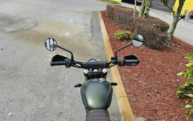 2025 TRIUMPH Scrambler 400 X Matte Khaki Green / Fusion White