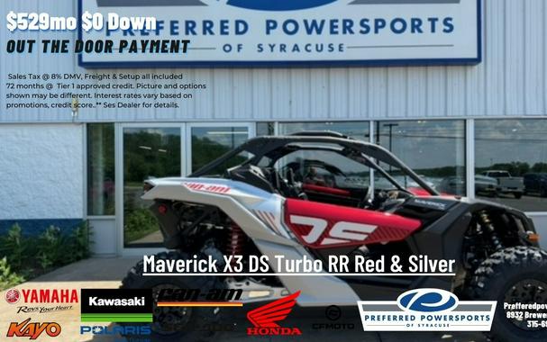 2024 Can-Am Maverick X3 DS Turbo RR Red & Silver