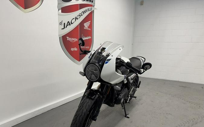 2026 Triumph Thruxton 400 Pearl Metallic White / Storm Grey