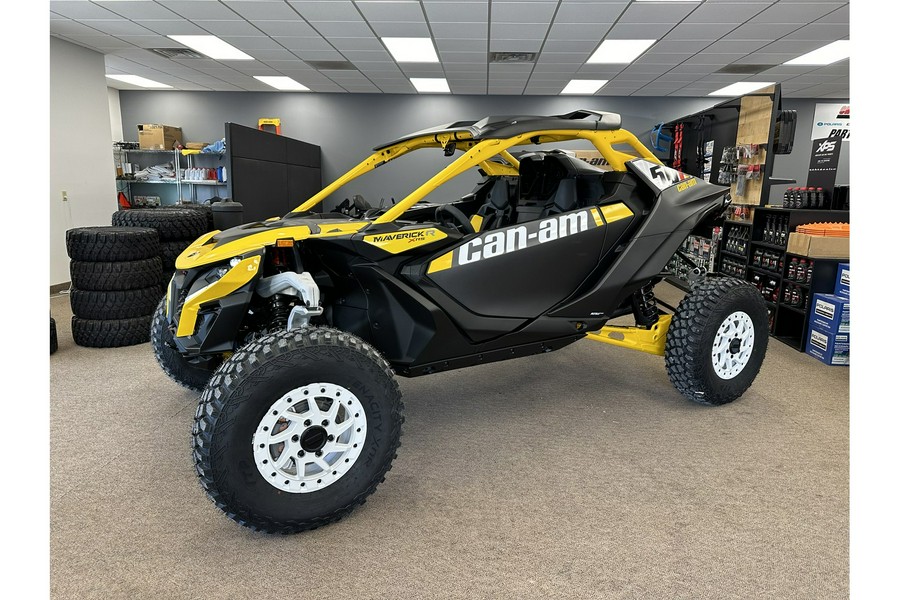 2024 Can-Am Maverick R X RS With Smart-Shox Black & Yellow