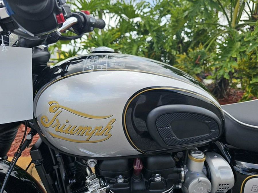2025 Triumph Bonneville T120 Sapphire Black/Aluminium Silver # BLACK-DGR