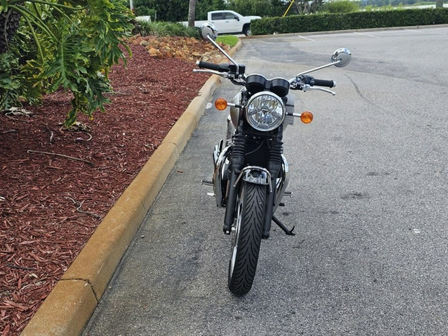 2025 Triumph Bonneville T120 Sapphire Black/Aluminium Silver # BLACK-DGR