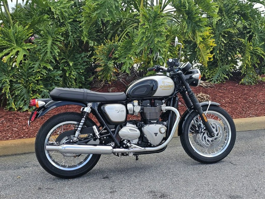 2025 Triumph Bonneville T120 Sapphire Black/Aluminium Silver # BLACK-DGR