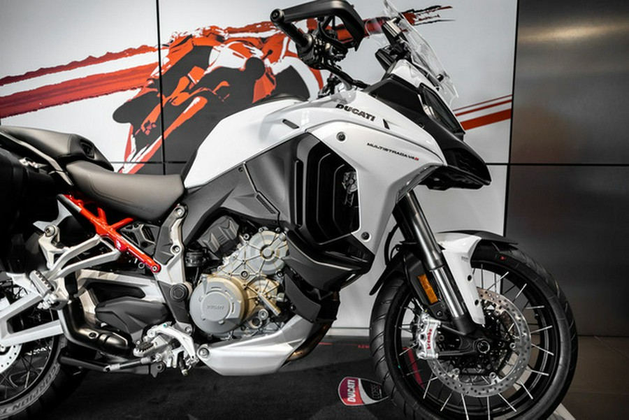 2024 Ducati Multistrada V4S Iceberg White - Spoked Wheels