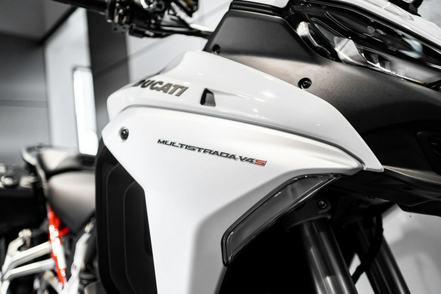 2024 Ducati Multistrada V4S Iceberg White - Spoked Wheels