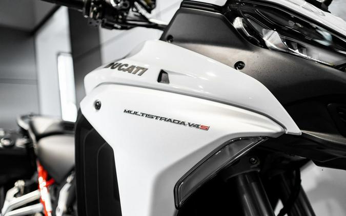 2024 Ducati Multistrada V4S Iceberg White - Spoked Wheels