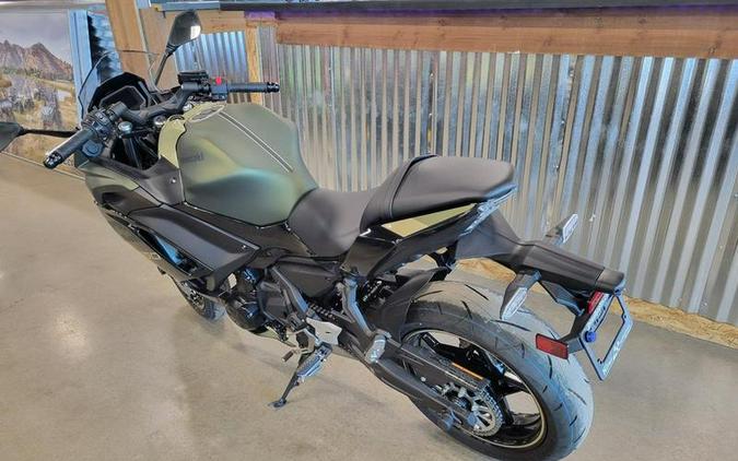 2024 Kawasaki Ninja® 650 Metallic Covert Green/Metallic Spark Black