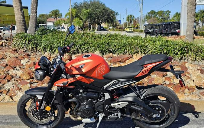 2025 Triumph Street Triple 765 R Matte Baja Orange REET TRIPLE R