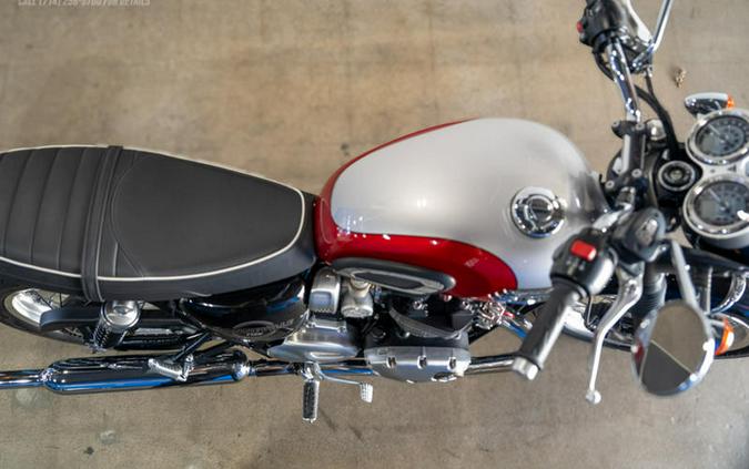 2026 Triumph Bonneville T120 Aluminum Silver/Cranberry Red
