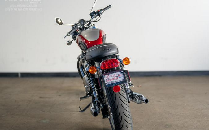 2026 Triumph Bonneville T120 Aluminum Silver/Cranberry Red
