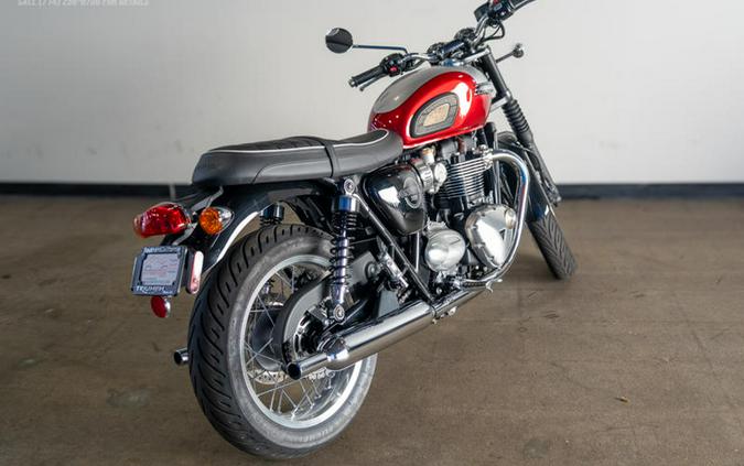 2026 Triumph Bonneville T120 Aluminum Silver/Cranberry Red