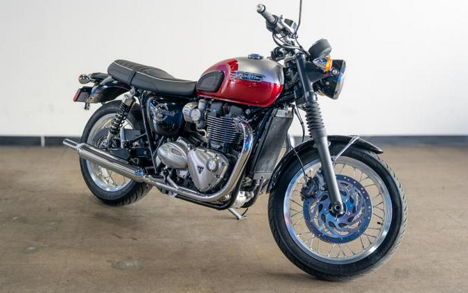 2026 Triumph Bonneville T120 Aluminum Silver/Cranberry Red