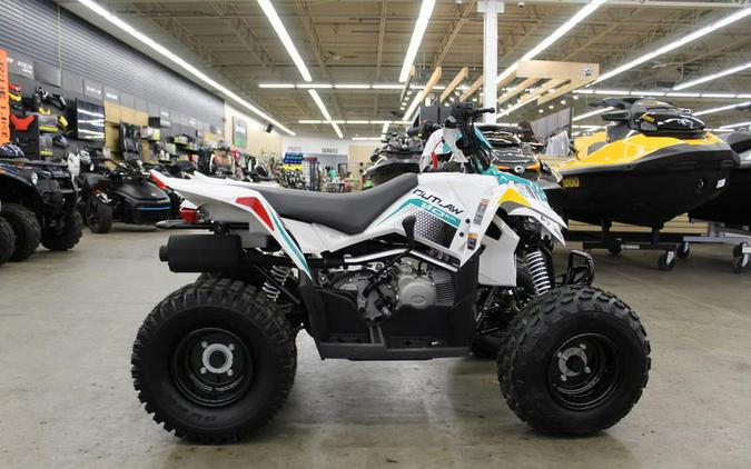 2024 Polaris® ATV-24,OTLW 110,WHT/RAD GRN 110 EFI