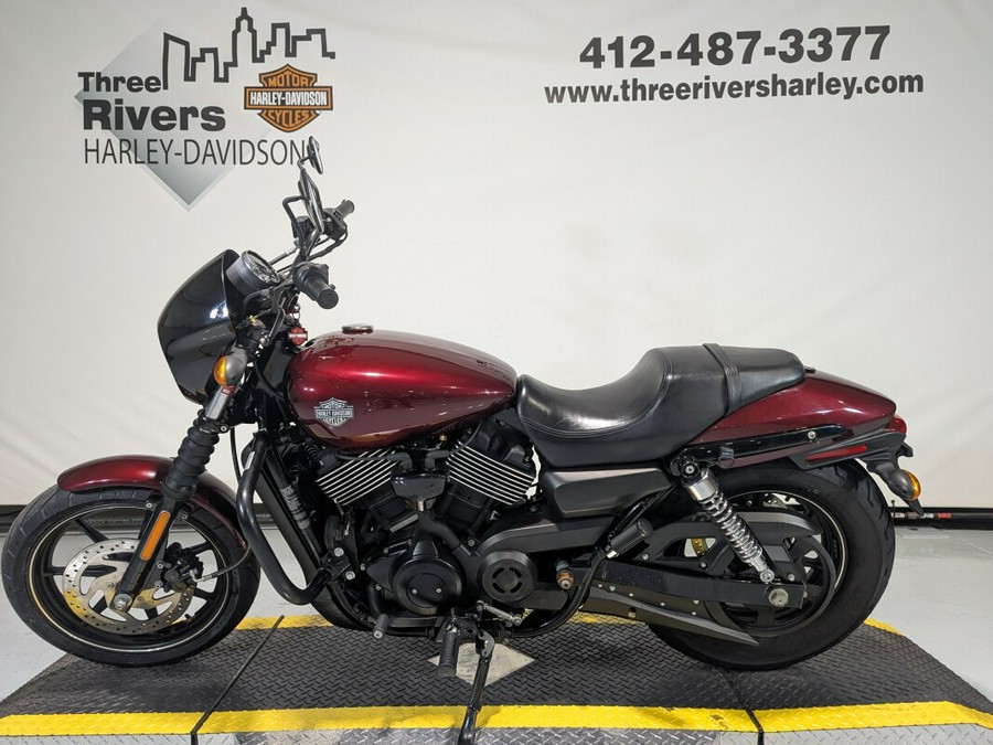 2015 Harley-Davidson Street 750 Mysterious Red Sunglo