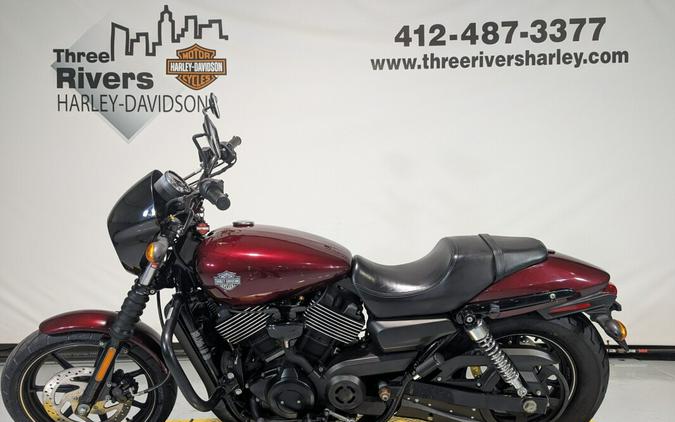 2015 Harley-Davidson Street 750 Mysterious Red Sunglo