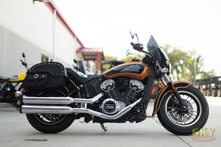 2023 Indian Scout ABS Icon Riot Orange MetallicBlack Metalli