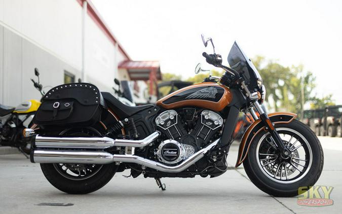 2023 Indian Scout ABS Icon Riot Orange MetallicBlack Metalli